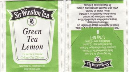 Sir Winston Tea Green Tea Lemon