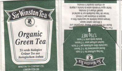 Sir Winston Tea Organic Green Tea