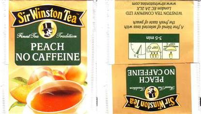 Sir Winston Tea Peach No Caffeine