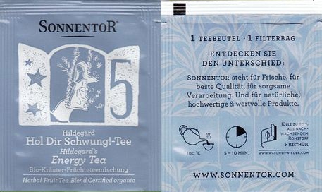 Sonnentor 2015 05 Hildegard Hol Dir Schwung Tee