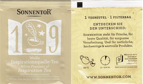 Sonnentor 2015 19 Weisse Inspirationsquelle Tee