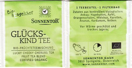 Sonnentor Bio Bengelchen Glücks Kind Tee Certified Organic