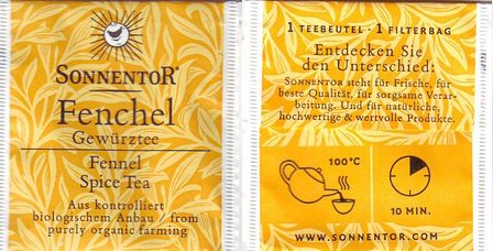 Sonnentor Fenchel Gewürztee Farming