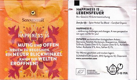 Sonnentor Happiness Is Lebensfeuer