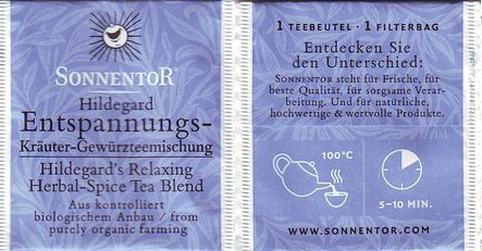 Sonnentor Hildegard Entspannungs Kräuter Gewurzteemischung Farming