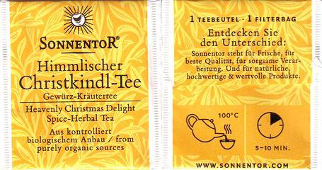 Sonnentor Himmlischer Christkindl Tee s New