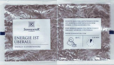 Sonnentor Organic Energie Ist Uberall