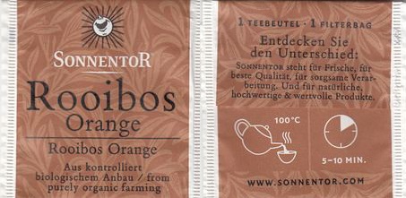 Sonnentor Rooibos Orange Farming