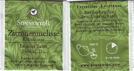 Sonnentor Zitronenmelisse Kräutertee Farming