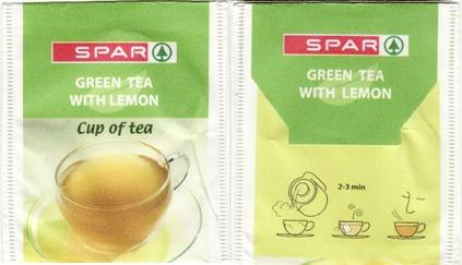 Spar 956149 Green Tea Wit Lemon