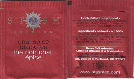 Stash Chai Spice Black Tea Thé Noir