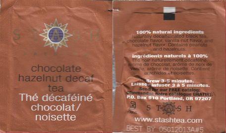 Stash Chocolate Hazelnut Decaf Tea 2