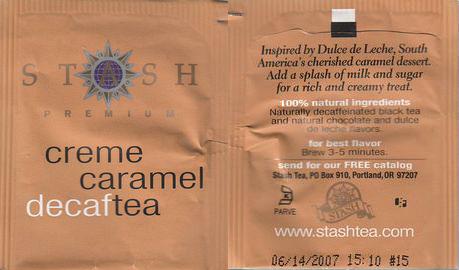 Stash Creme Caramel Decaf Tea