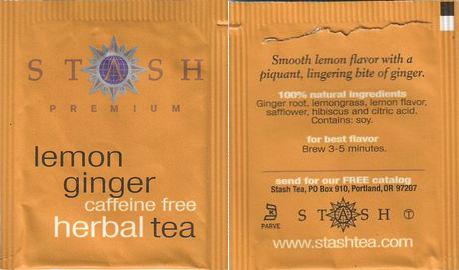 Stash Premium Lemon Ginger Herbal Tea 0