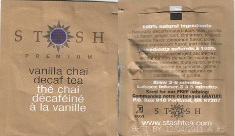 Stash Vanilla Chai Decaf Tea 2