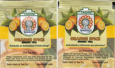 Tadin 03 Orange Spice Green Tea