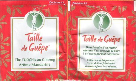 Taille De Guepe Thé Tuocha Au Ginseng Arome Mandarine