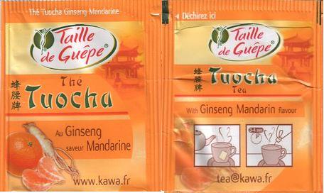 Taille De Guepe Thé Tuocha Au Ginseng Saveur Mandarine 2