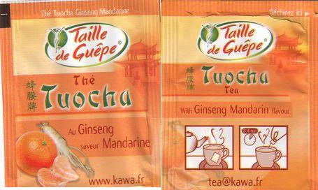 Taille De Guepe Thé Tuocha Au Ginseng Saveur Mandarine