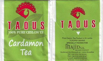 Taous Cardamon Tea