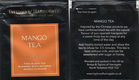 Taylors of Harrogate Mango Tea Foil