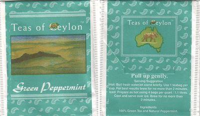 Teas of Ceylon Green Peppermint