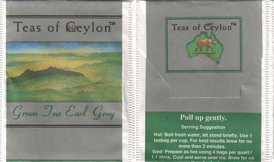 Teas of Ceylon Green Tea Earl Grey