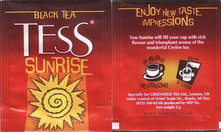 Tess Black Tea Sunrise 2