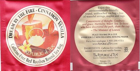 Thé Republic of Tea 01 Dream By Thé Fire Cinnamon Vanilla