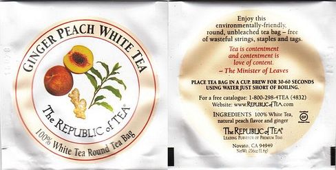 Thé Republic of Tea 01 Ginger Peach White Tea