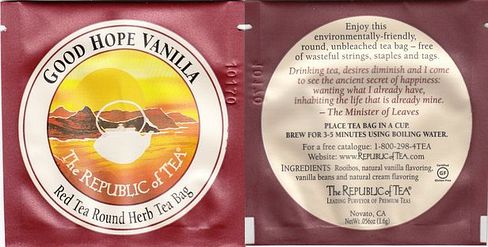 Thé Republic of Tea 01 Good Hope Vanilla