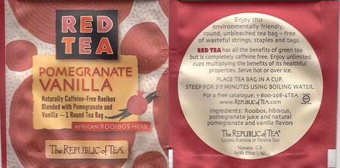 Thé Republic of Tea 04 Red Tea Pomegranate Vanilla