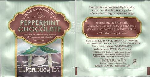 Thé Republic of Tea 08 Peppermint Chocolate