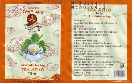 Tram Anh Artichoke Tea Bags