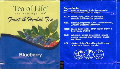 Tea of Life Fruit & Herbal Tea Blueberry