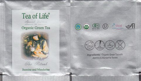 Tea of Life Special Edition Organic Green Tea Jasmine & Mandarine