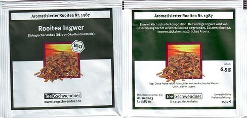 Tee Gschwendner 1387 Rooitea Ingwer