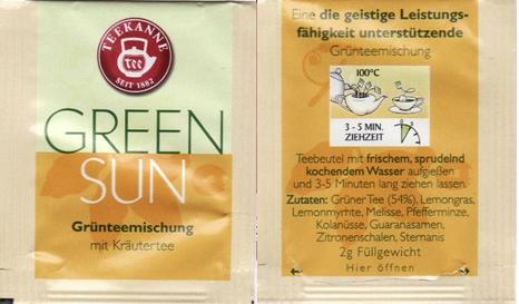 Teekanne 14 Green Sun Seit