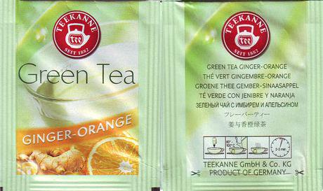 Teekanne 15 Green Tea Ginger Orange Seit