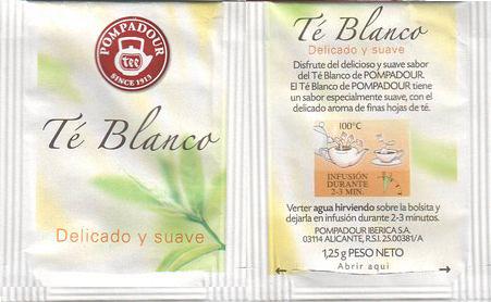 Teekanne 19 Té Blanco Delicado Y Suave