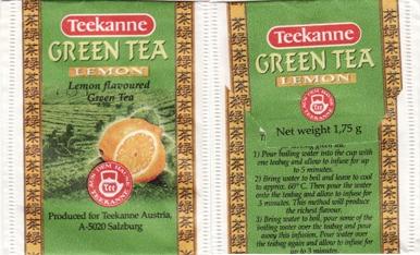 Teekanne 20 Green Tea Lemon ADH