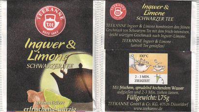 Teekanne 60 Ingwer & Limone Seit