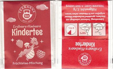 Teekanne 95 Erdbeere Himbeere Kindertee