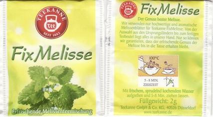 Teekanne F07 Fixmelisse Seit