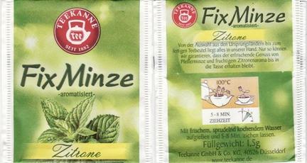 Teekanne F07 Fixminze Zitrone Seit