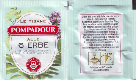 Teekanne Pompadour Le Tisane Alle 6 Erbe