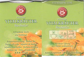 Teekanne Tea Butler Vitalkrauter