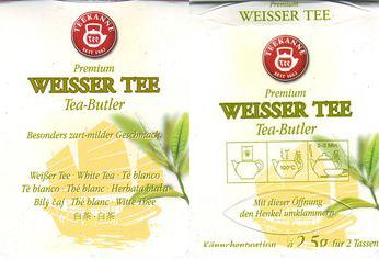 Teekanne Tea Butler Weisser Tee