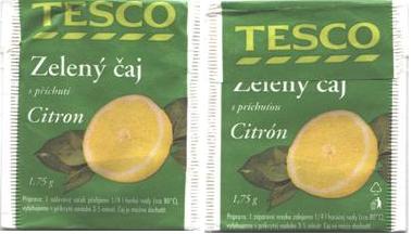 Tesco Zelený Čaj Citron