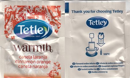 Tetley 22 Warmth Canela Laranja